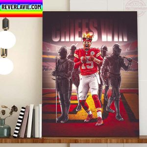 NFL Sunday Night Football Kansas City Chiefs Win Home Decor Poster Canvas