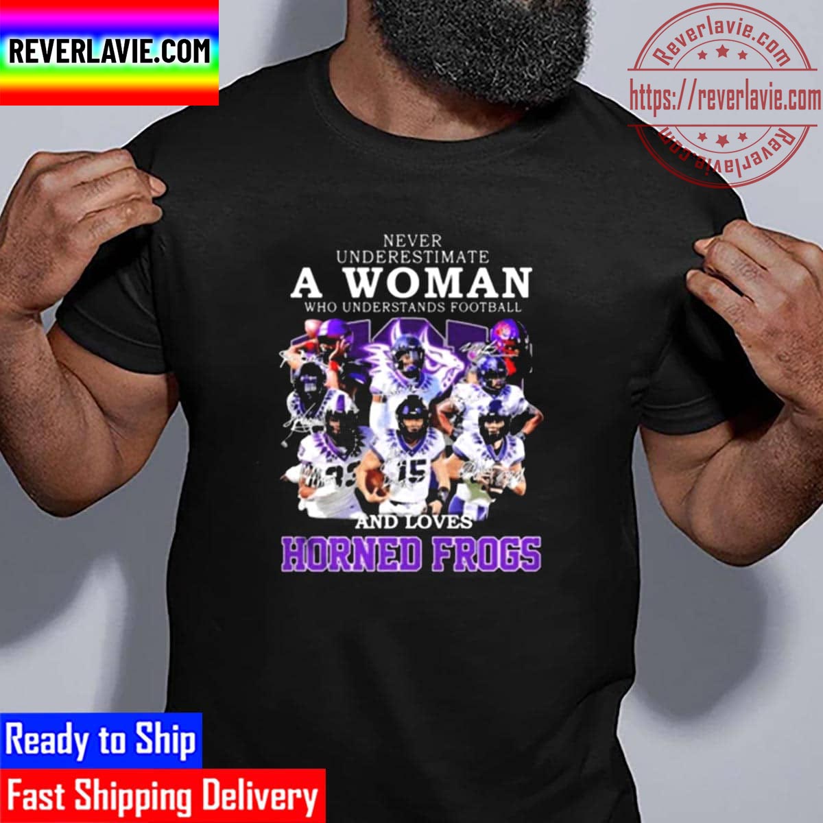 Never Underestimate A Woman Who Understands Football And Loves Horned Frogs 2022 Signatures Unisex T-Shirt Never Underestimate A Woman Who Understands Football And Loves Horned Frogs 2022 Signatures Unisex T-Shirt
