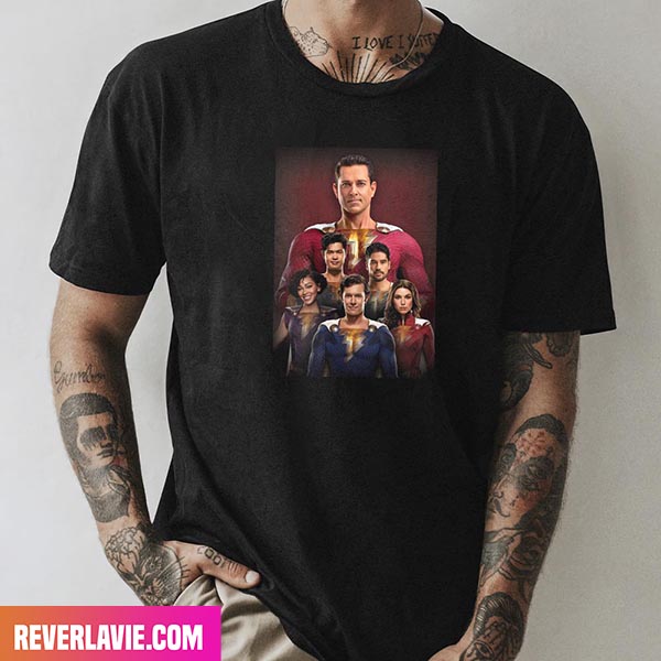New Look At The Shazamily From Shazam Fury Of The Gods Style T-Shirt New Look At The Shazamily From Shazam Fury Of The Gods Style T-Shirt