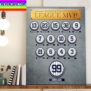 New York Yankees Legends Win League MVP Home Decor Poster Canvas