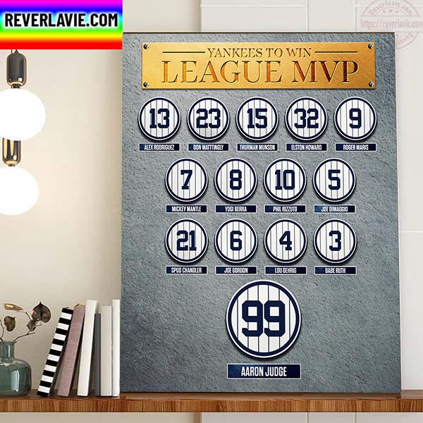 New York Yankees Legends Win League MVP Home Decor Poster Canvas New York Yankees Legends Win League MVP Home Decor Poster Canvas