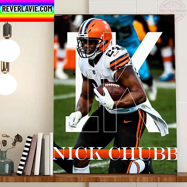 Nick Chubb 1000 Yard Season Home Decor Poster Canvas Nick Chubb 1000 Yard Season Home Decor Poster Canvas