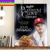 Nolan Arenado Rawlings Sports 2022 NL Platinum Glove Winner Home Decor Poster Canvas
