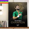Novak Djokovic 2022 ATP Finals Champion Laver Cup Home Decor Poster Canvas