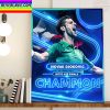 Novak Djokovic 2022 ATP Finals Champion Laver Cup Home Decor Poster Canvas