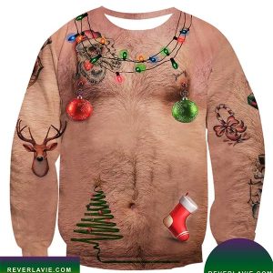 Novelty 3D Graphic Funny Ugly Sweater