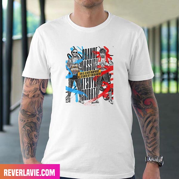 Orange Cassidy x Katsuyori Shibata AEW All Atlantic Championship Style T-Shirt Orange Cassidy x Katsuyori Shibata AEW All Atlantic Championship Style T-Shirt
