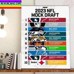 PFF College 2023 NFL Mock Draft Home Decor Poster Canvas