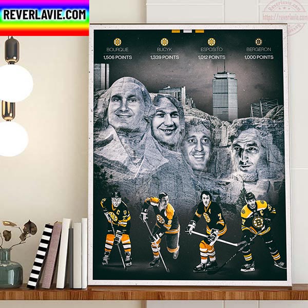 Patrice Bergeron 1000 Points NHL Boston Bruins Home Decor Poster Canvas Patrice Bergeron 1000 Points NHL Boston Bruins Home Decor Poster Canvas