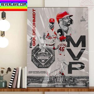 Paul Goldschmidt 2022 National League Most Valuable Player Home Decor Poster Canvas