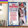Paul Goldschmidt Is 2022 AL Hank Aaron Award Winner Home Decor Poster Canvas