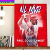Paul Goldschmidt Win NL MVP With St Louis Cardinals MLB Home Decor Poster Canvas