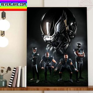 Philadelphia Eagles NFL Fly Eagles Fly Dark Mode Activated Home Decor Poster Canvas