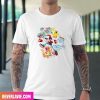 Pokemon 1996 Red And His Pokemon Character Designer Style T-Shirt