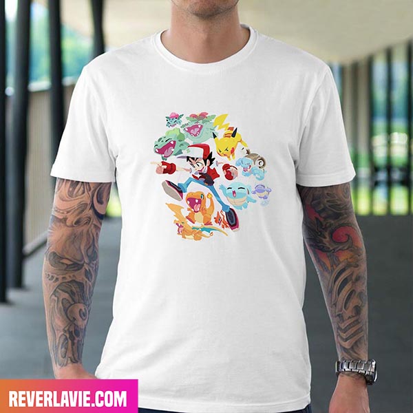 Pokemon Animated Art For Fans Style T-Shirt Pokemon Animated Art For Fans Style T-Shirt