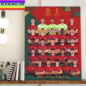 Portugal 2022 FIFA World Cup Squad Home Decor Poster Canvas