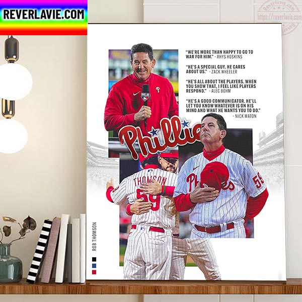 Rob Thomson Manager Of The Year Philadelphia Phillies Home Decor Poster Canvas Rob Thomson Manager Of The Year Philadelphia Phillies Home Decor Poster Canvas