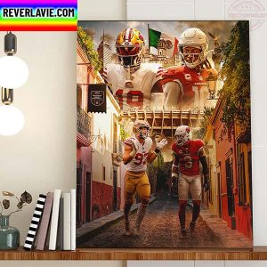 San Francisco 49ers Vs Arizona Cardinals On MNF NFL Mexico Game Home Decor Poster Canvas