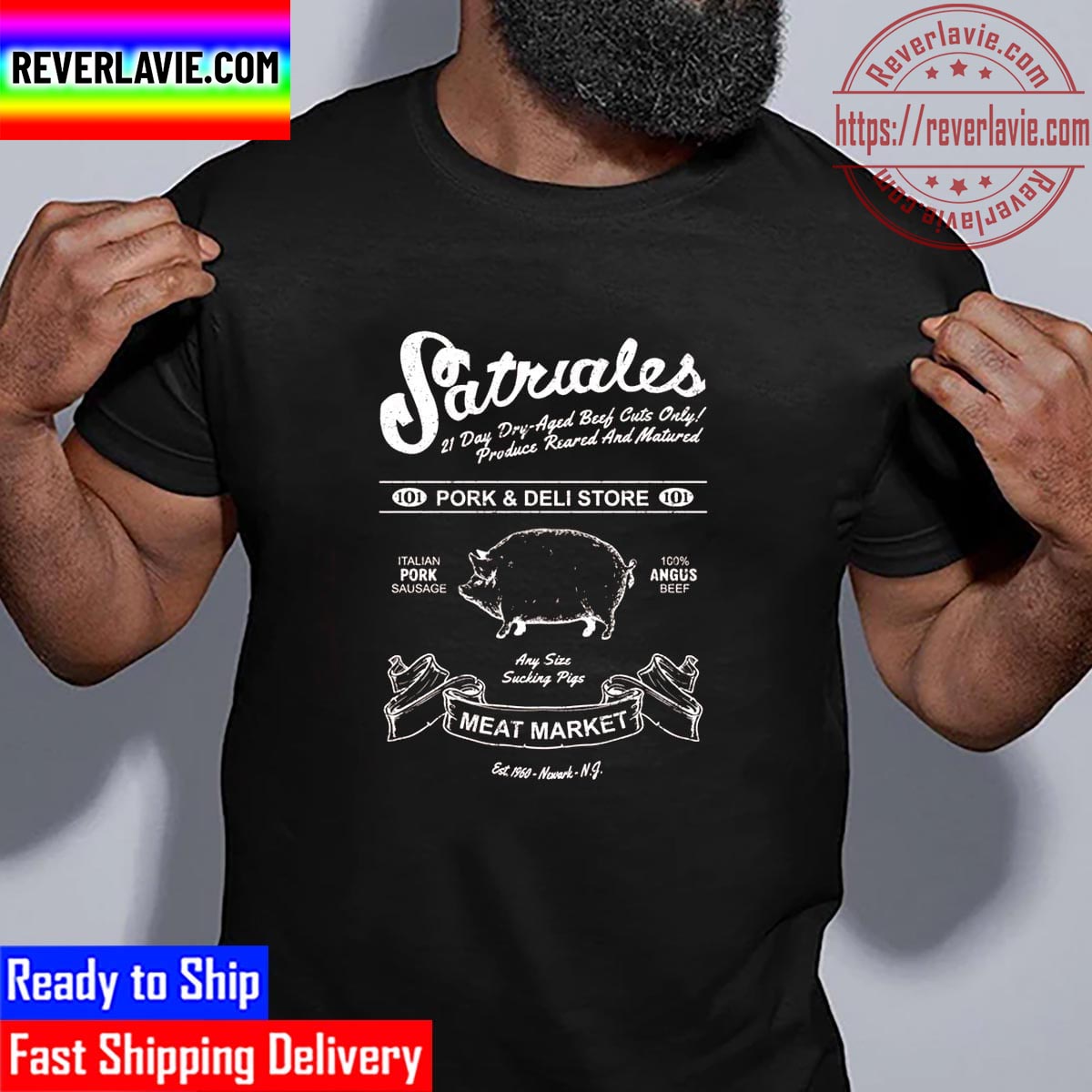 Satriale Pork And Deli Store Distressed Unisex T-Shirt Satriale Pork And Deli Store Distressed Unisex T-Shirt