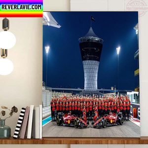 Scuderia Ferrari Team 2022 Home Decor Poster Canvas