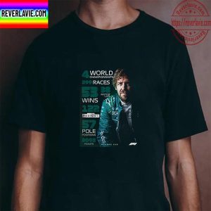 Sebastian Vettel Career Title F1 Danke Seb Unisex T-Shirt
