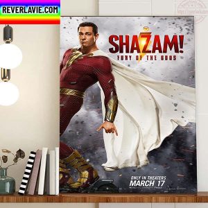 Shazam Fury Of The Gods Home Decor Poster Canvas