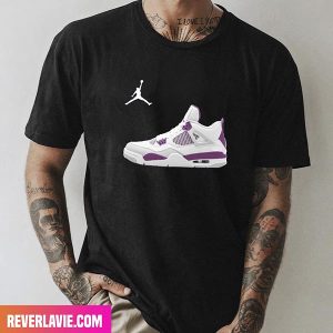 Sneaker Concepts Air Jordan 4 Military Purple Style T-Shirt