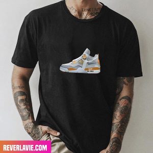 Sneaker Concepts Air Jordan 4 x Off-white POP Orange Style T-Shirt