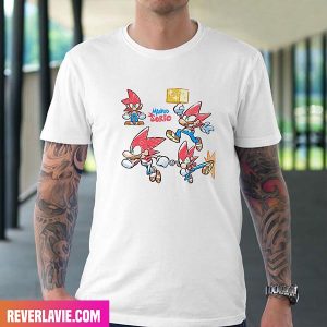 Sonic x Mario Funny Art For Fans Style T-Shirt