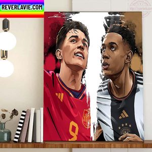Spain Vs Germany In FIFA World Cup Qatar 2022 Home Decor Poster Canvas