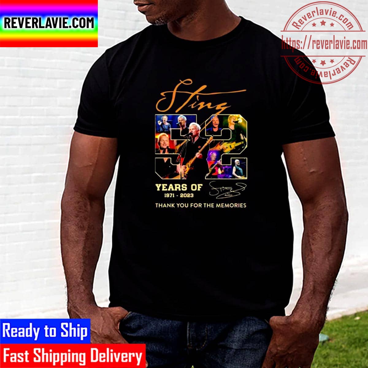 Sting 52 Years Of 1971-2023 Thank You For The Memories Signature Unisex T-Shirt Sting 52 Years Of 1971-2023 Thank You For The Memories Signature Unisex T-Shirt