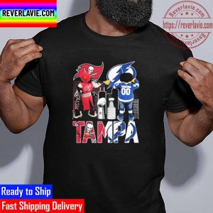 Tampa Bay Buccaneers Captain Fear And Tampa Bay Lightning Thunderbug Unisex T-Shirt