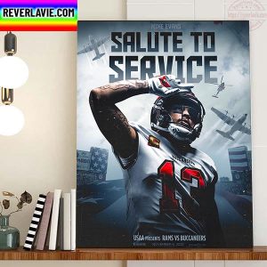 Tampa Bay Buccaneers Mike Evans Salute To Service Home Decor Poster Canvas