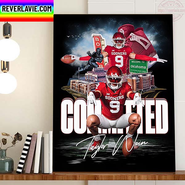 Taylor Wein Committed Boomer Oklahoma Football Home Decor Poster Canvas Taylor Wein Committed Boomer Oklahoma Football Home Decor Poster Canvas