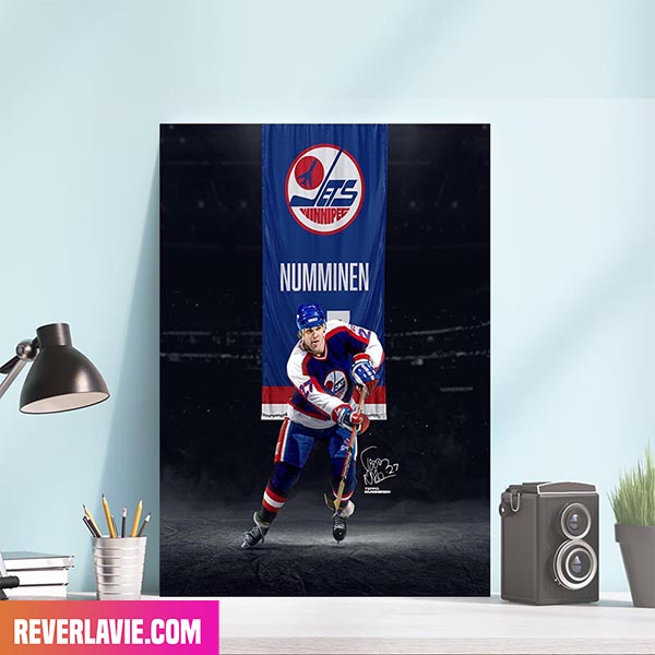 Teppo Numminen Immortalized In NHL History Forever Winnipeg Jets Poster Teppo Numminen Immortalized In NHL History Forever Winnipeg Jets Poster