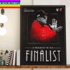 Steven Kwan AL Rookie Of The Year Finalist Cleveland Guardians MLB Home Decor Poster Canvas