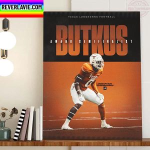 Texas Football DeMarvion Overshown Award Semifinalist Butkus Home Decor Poster Canvas