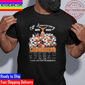 Texas Longhorns Team 130th Anniversary 1893 2023 Thank You For The Memories Signatures Unisex T-Shirt