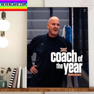 Texas Volleyball Jerritt Elliott Big 12 Coach Of The Year Home Decor Poster Canvas