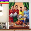 Thanksgiving Day x World Cup 2022 Match Day Home Decor Poster Canvas