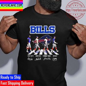 The Bills Bruce Smith Andre Reed Thurman Thomas Jim Kelly Abbey Road Signatures Unisex T-Shirt