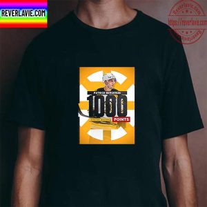 The Boston Bruins Patrice Bergeron 1000 Career Point Club In NHL History Unisex T-Shirt