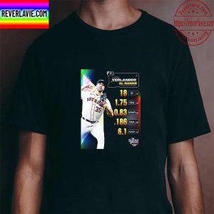 The Houston Astros Justin Verlander AL Ranks Unisex T-Shirt