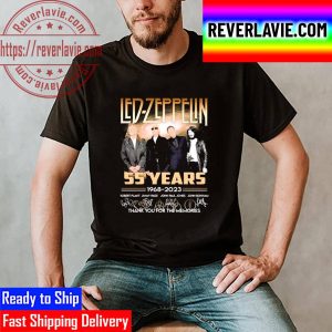 The Led-Zeppelin 55 Years 1968 2023 Signatures Thank You For The Memories Unisex T-Shirt