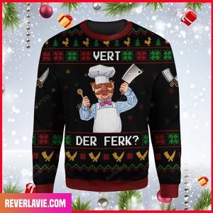 The Muppets Funny Chef Vert Der Ferk Ugly Sweater