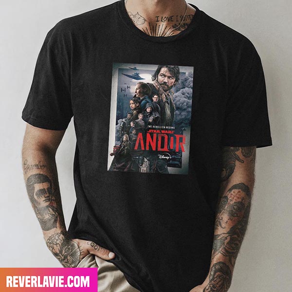 The Rebellion Begins Star Wars Andor Disney+ Final Season Style T-Shirt The Rebellion Begins Star Wars Andor Disney+ Final Season Style T-Shirt