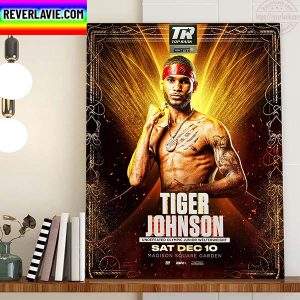 Tiger Johnson Undefeated Olympic Junior Welterweight Home Decor Poster Canvas