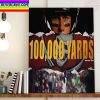 Tom Brady 100K Career Passing Yards With Tampa Bay Buccaneers Home Decor Poster Canvas