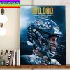 Tom Brady 100K Career Passing Yds Home Decor Poster Canvas