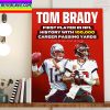 Tom Brady First Player In NFL 100K Career Passing Yards Home Decor Poster Canvas